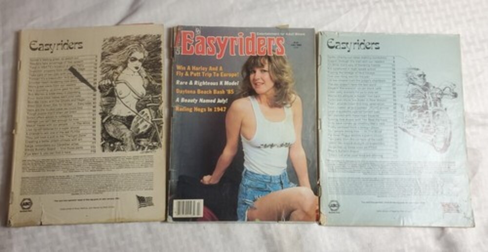 3x 1985 Easyriders Magazines Feb July Sept